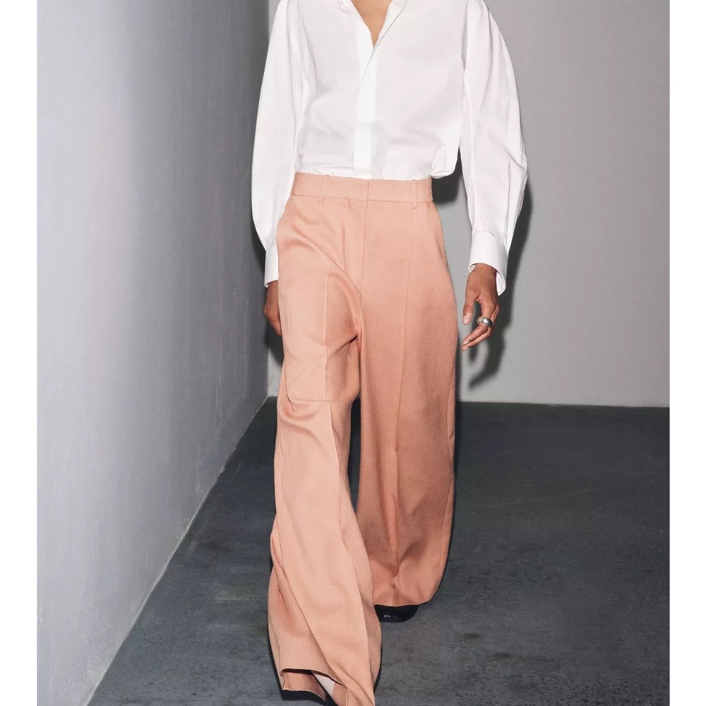Zara NWT minimal pants ZW Collection 8428/751